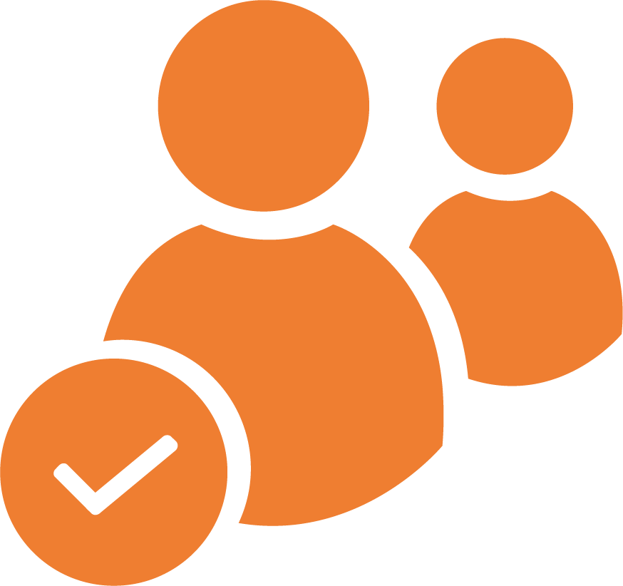 People and checkmark icon