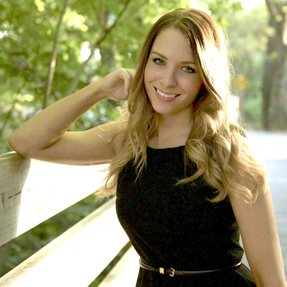A woman with blonde hair