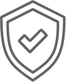 shield outline with checkmark