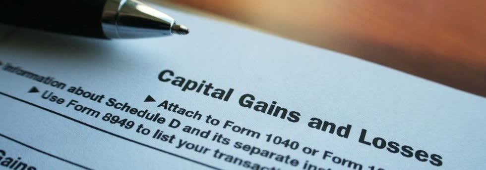 Tax form with pen