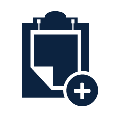 Document and plus sign icon