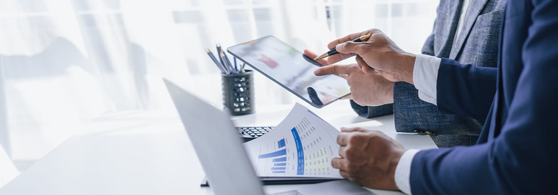 Consultant between bookkeepers and accounting lawyer consultation about asset, balance sheet