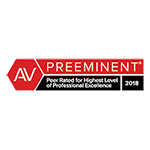 Martindale-Hubbell Preeminent 2018 badge