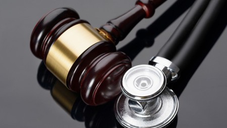 Gavel and stethoscope