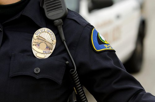 police officer uniform and badge