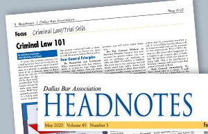 Dallas Bar Association Paper