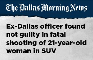 The Dallas Morning News Headline About Fatal Stabbing