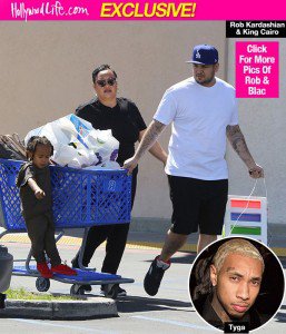 Rob Kardashian and Blac Chyna Shopping