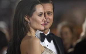 Angelina Jolie in Front of Brad Pitt at a Black Tie Event