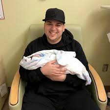 Rob Kardashian with His Baby Daughter, Dream