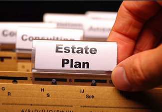 File Folder Labeled "Estate PLan"