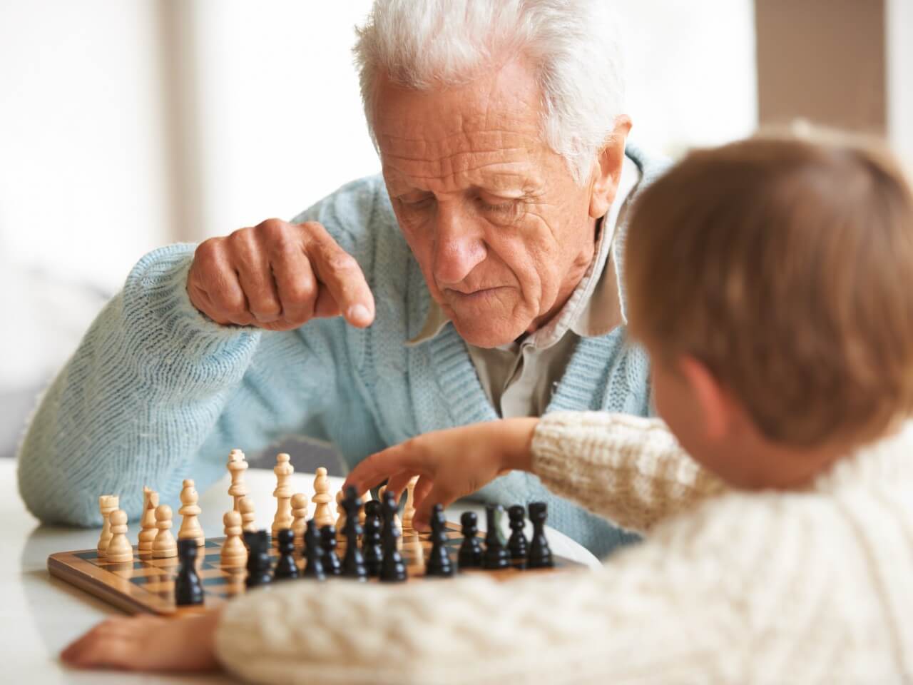 grandparents+chess