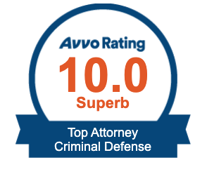 Avvo Rating 10.0 Super Top Attorney Criminal defense