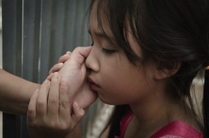 Worried young girl