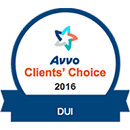 Avvo 2016 Clients' Choice badge