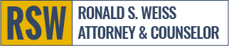 Ronald S. Weiss, Attorney & Counselor Logo