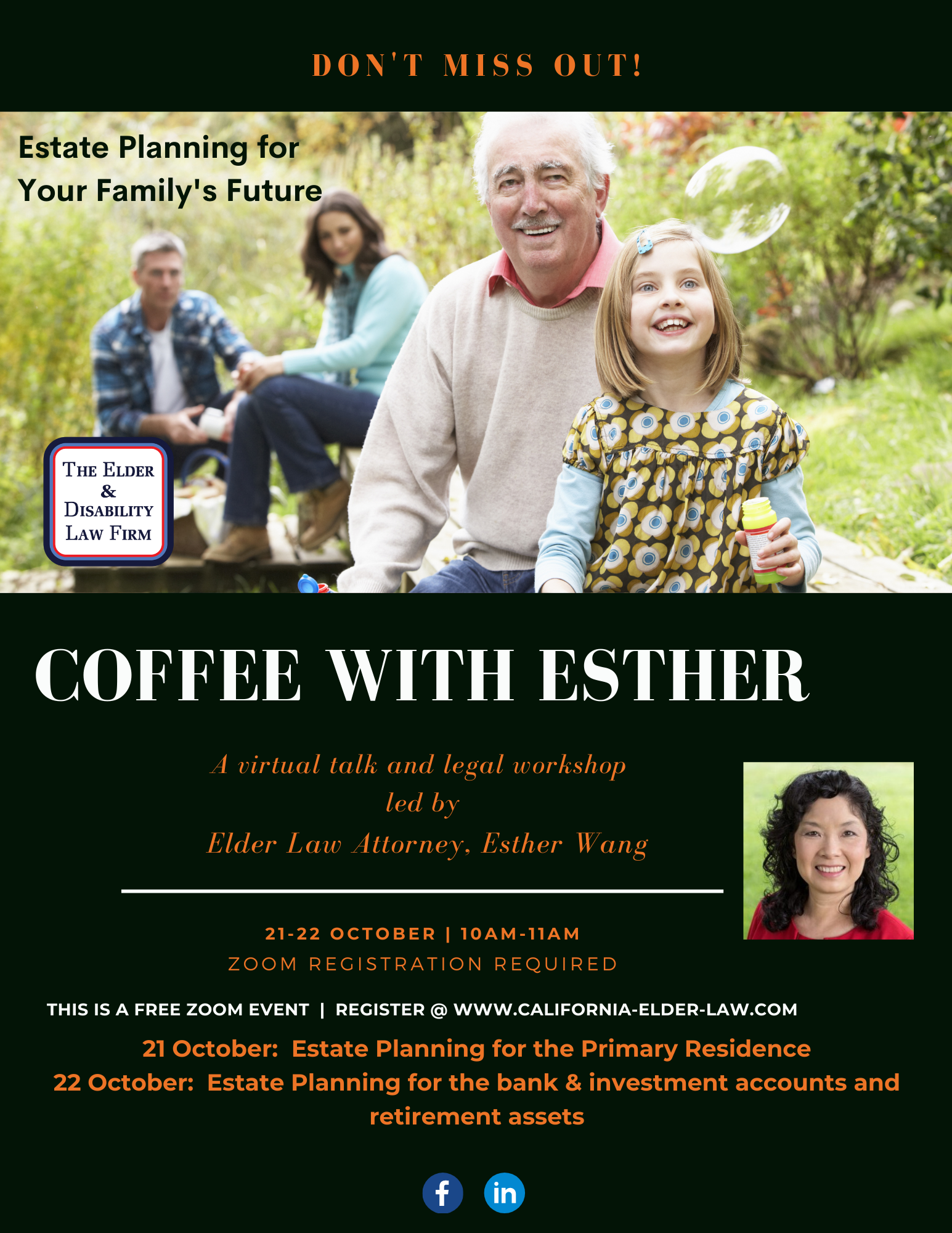 Coffee with Esther:  October Seminar Series Day 1