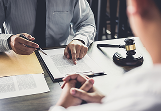 Male Lawyer Consult Having Team Meeting with Client