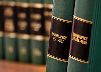 Bankruptcy Law Books on Shelf for Legal Reference