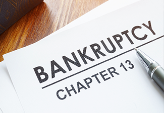 Chapter 13 bankruptcy petition and book.