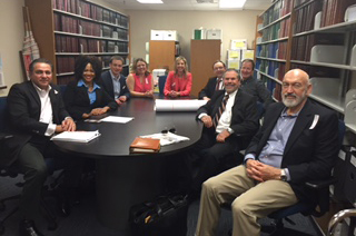 Pictured from left to right: Domingo Sanchez, Koren McKenzie-John, Michael Bisanz, Lisa Hermann, Amy DuMond-Kottke, James Basque, Deion Lowery, Stephen Davis, and Charles Nielson