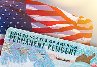 Green Card US Permanent resident card USA