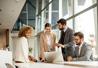 Multiethnic Business People Working Together in The Office