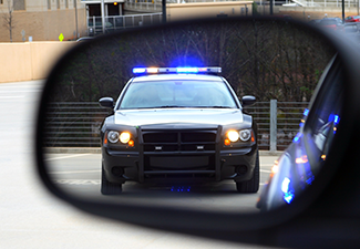 Police Stop by Police Vehicle