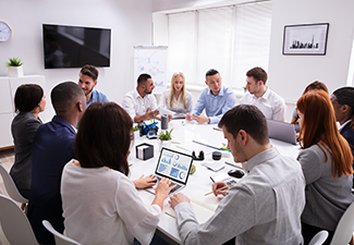 Multi Ethnic Business People Having Business Meeting