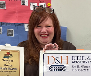 March 2023 teacher of the month winner