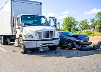 Road Accident caused due to collision of Truck and Car