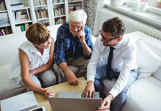 Senior Couple Planning Their Estate with Financial Advisor