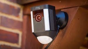 mounted Ring security camera