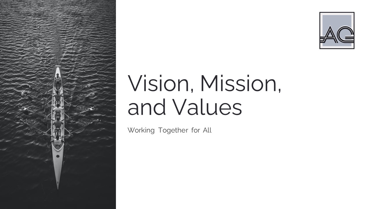 Diapositivas de visión, misión y valores