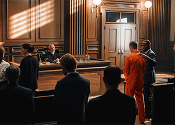 Courtroom in session