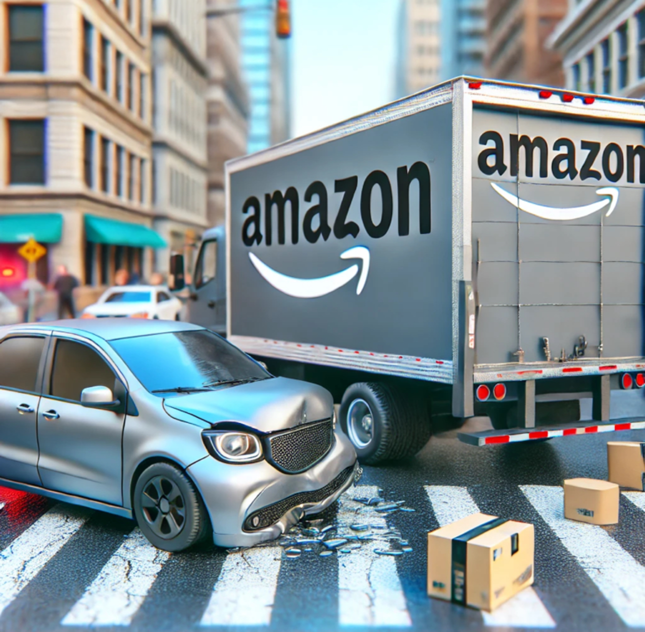 Amazon Truck accident