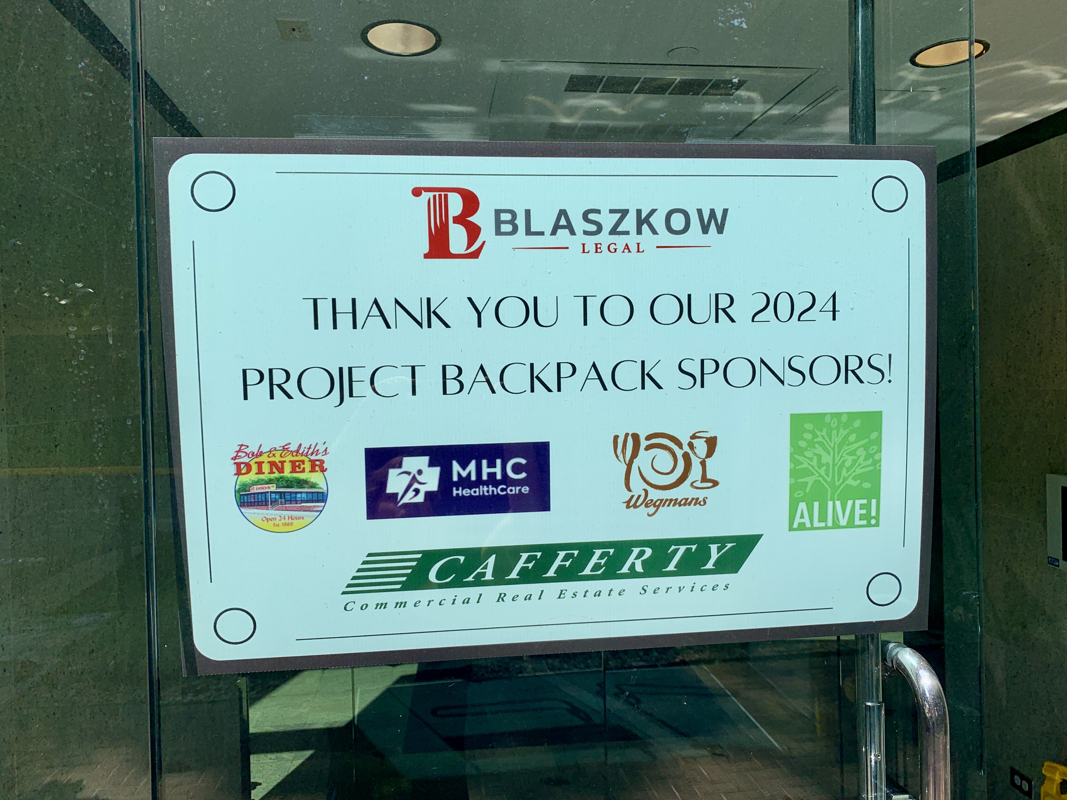 Project Backpack | Sponsors