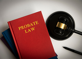 Probate Law Book and Gavel