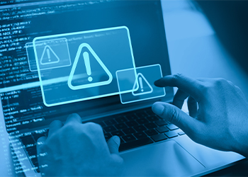 Security Alert shown on Laptop