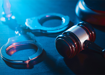 Handcuffs and Gavel