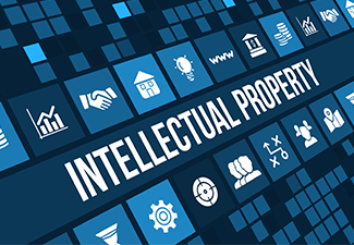 Intellectual Property concept image with business icons