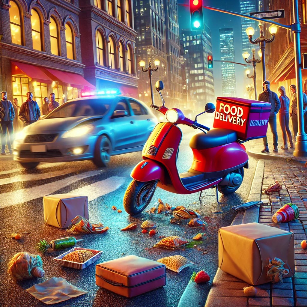  scooter involved in an accident 