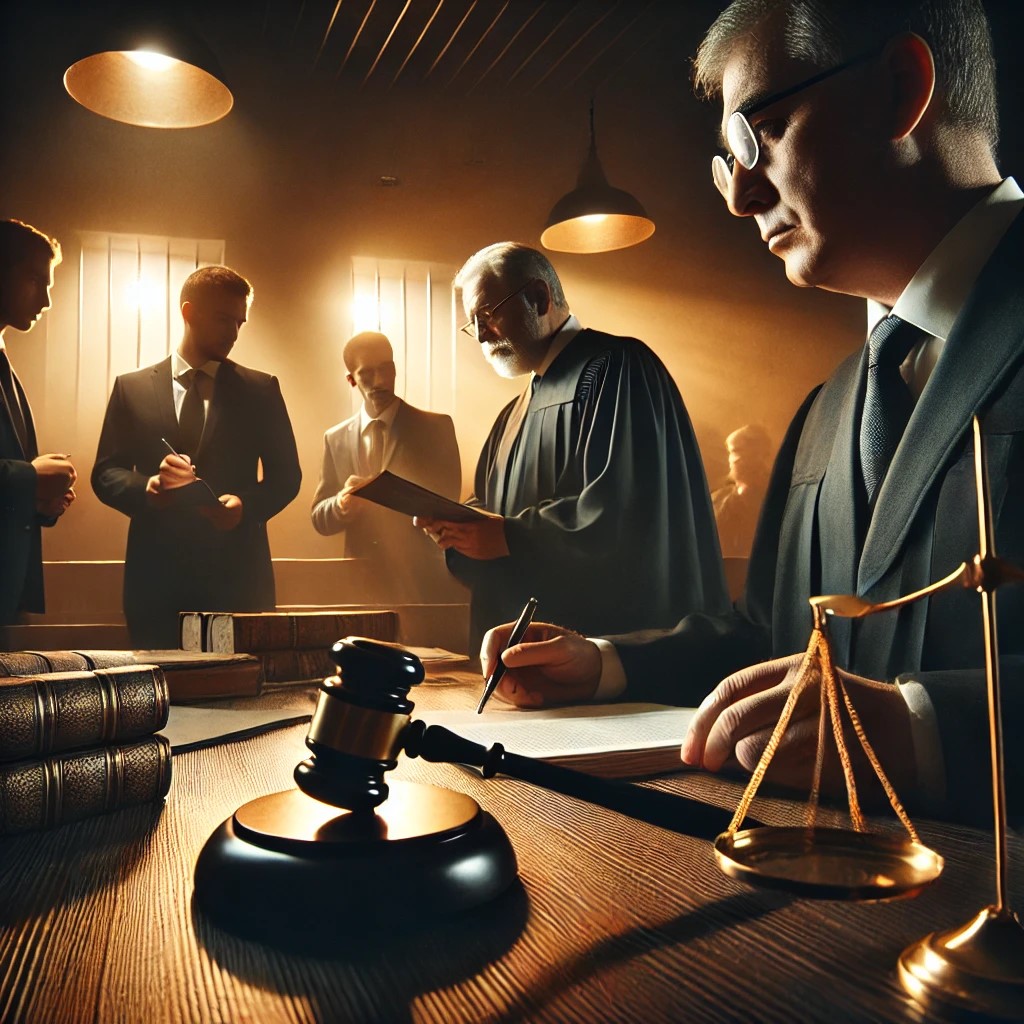 courtroom scene