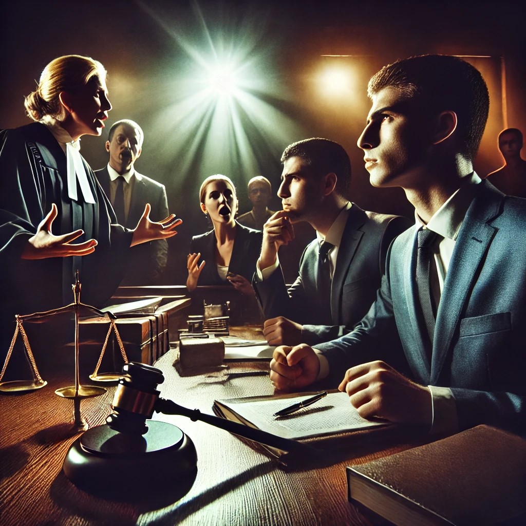 courtroom scene