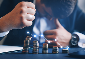 Concept of business loss, bankruptcy and crisis