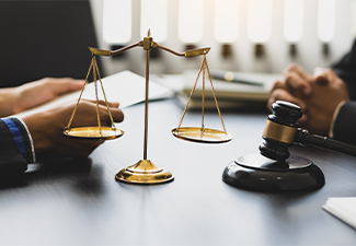 Attorneys in law firms listen to complaints