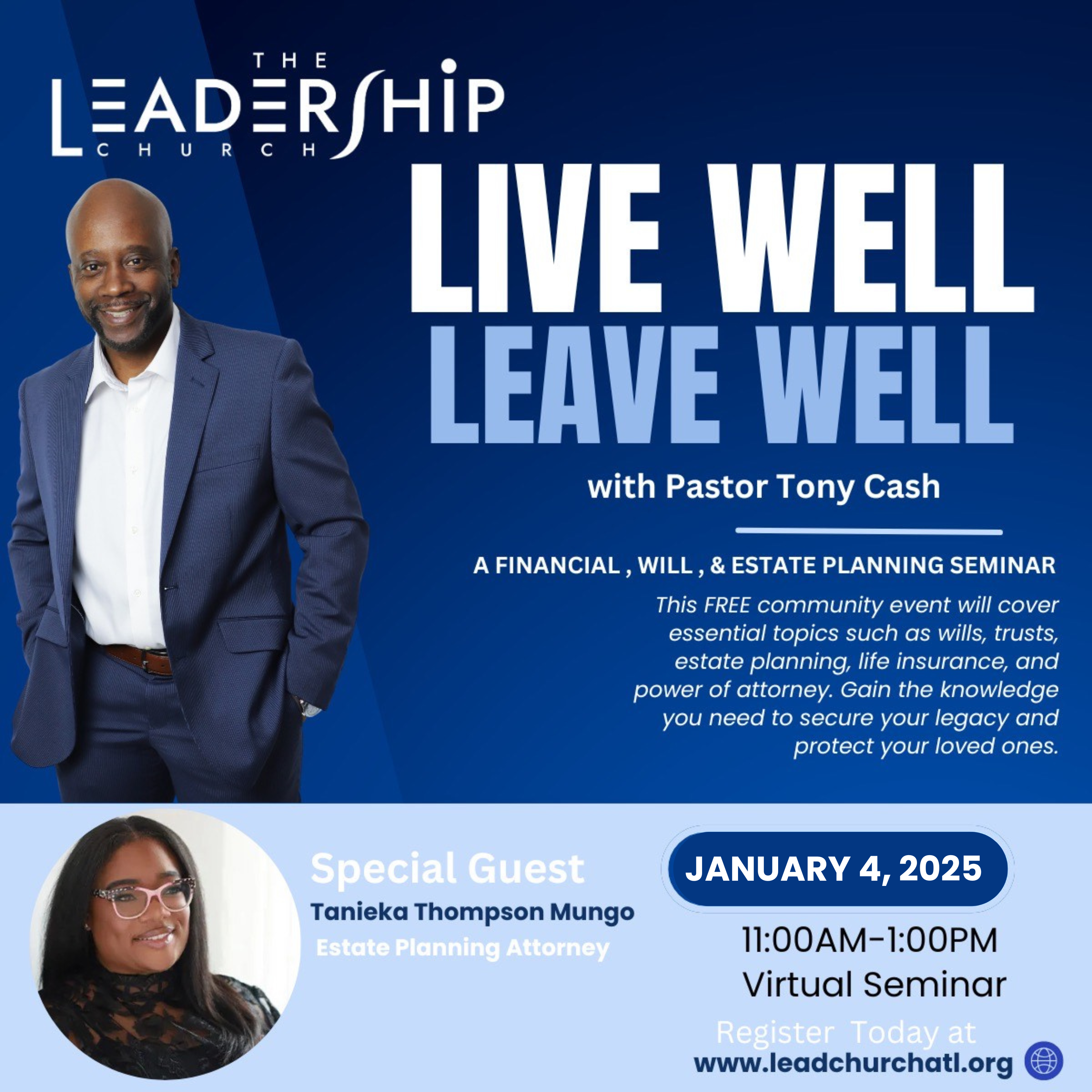 Estate Planning Webinar, The Leadership Church
