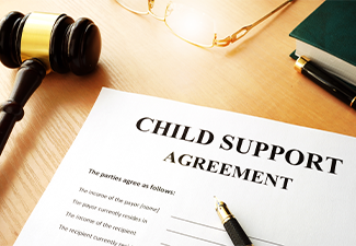 Document with the name child support agreement