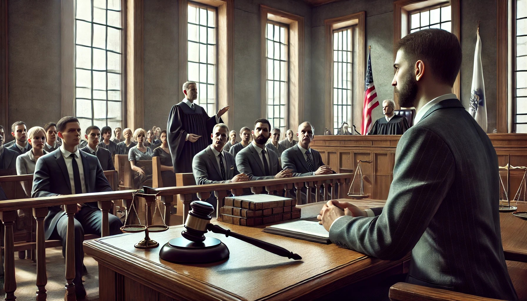 judge delivering a sentence