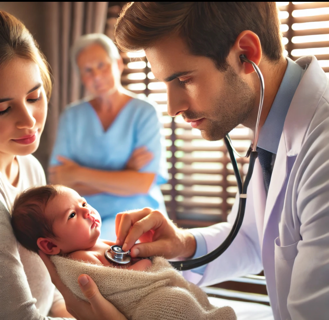 Baby in hospital